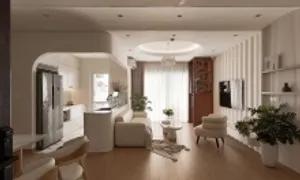 550 triệu đồng cải tạo căn hộ theo phong cách mềm mại